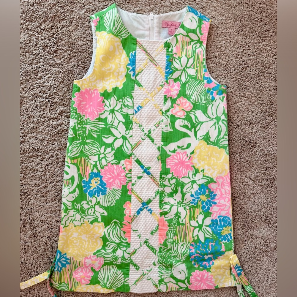 Lilly Pulitzer Kids Multi Hibiscus Stroll Shift Dress